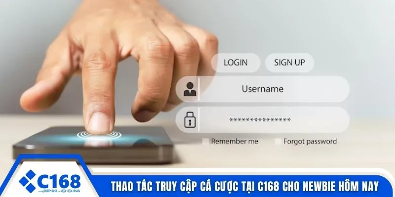 Thao tác truy cập cá cược tại C168 cho newbie hôm nay